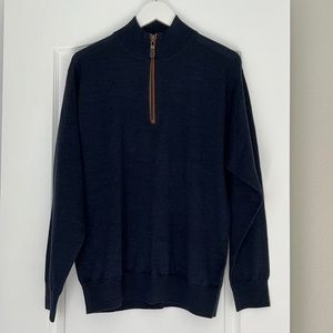 Orvis Men’s 1/4 zip merino wool sweater